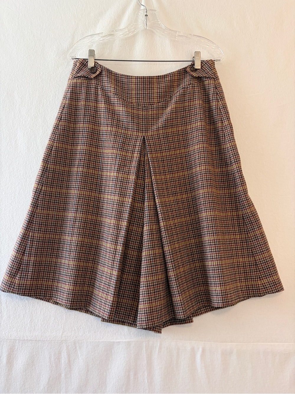 Halogen Brown Multi-Color Houndstooth Culotts